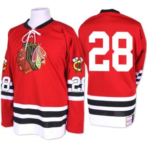 Herren Chicago Blackhawks Eishockey Trikot Steve Larmer #28 Premier 1960-61 Throwback Rot Mitchell and Ness